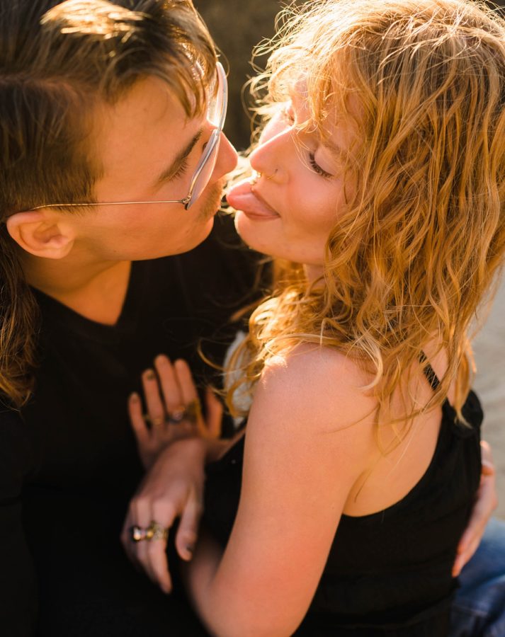 fall san clemente date night golden hour beach session