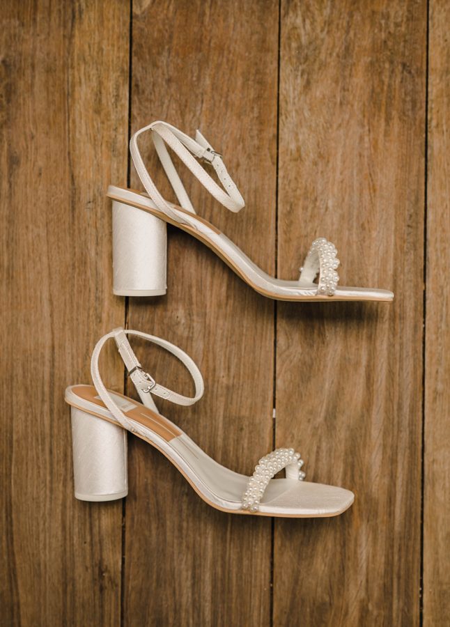 pearl bridal shoes big spring farm wedding