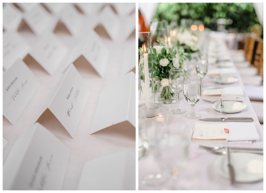 middleburg garden wedding reception tablescapes table details