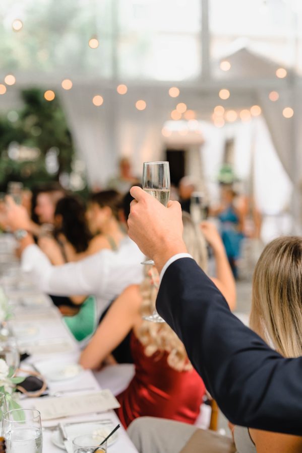 wedding reception toast details